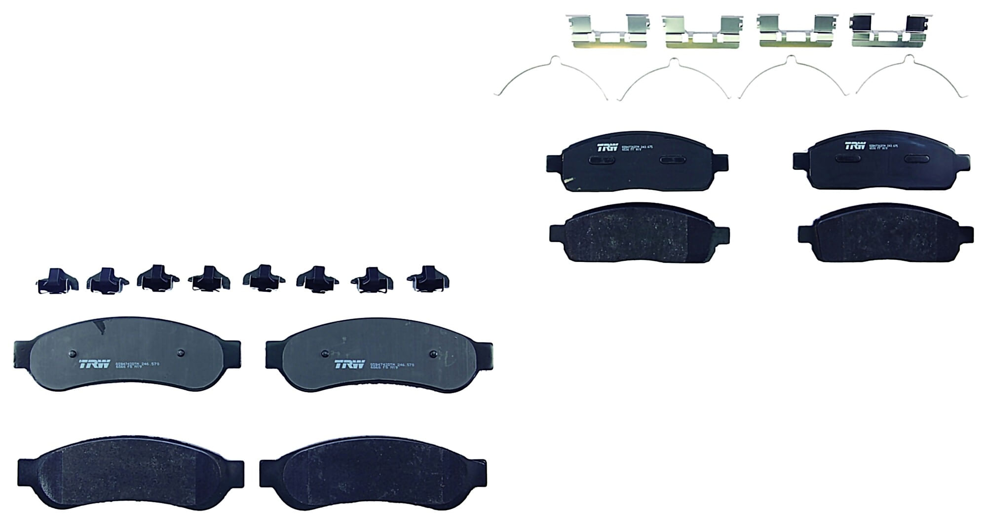 Kit De Balatas Ceramicas Delanteras Y Traseras