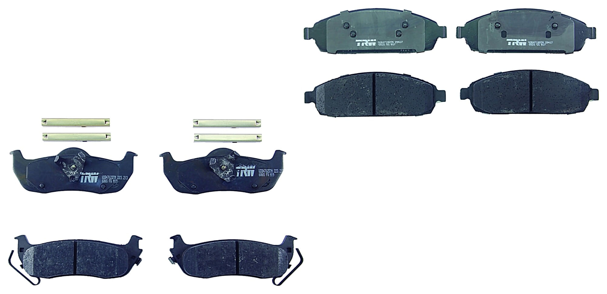 Kit De Balatas Ceramicas Delanteras Y Traseras