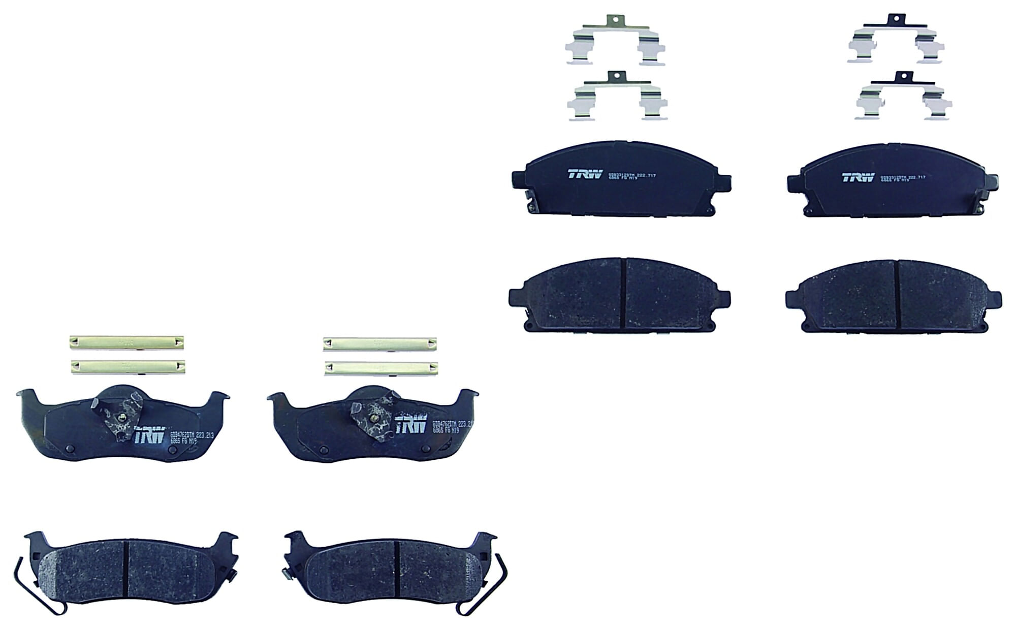 Kit De Balatas Ceramicas Delanteras Y Traseras