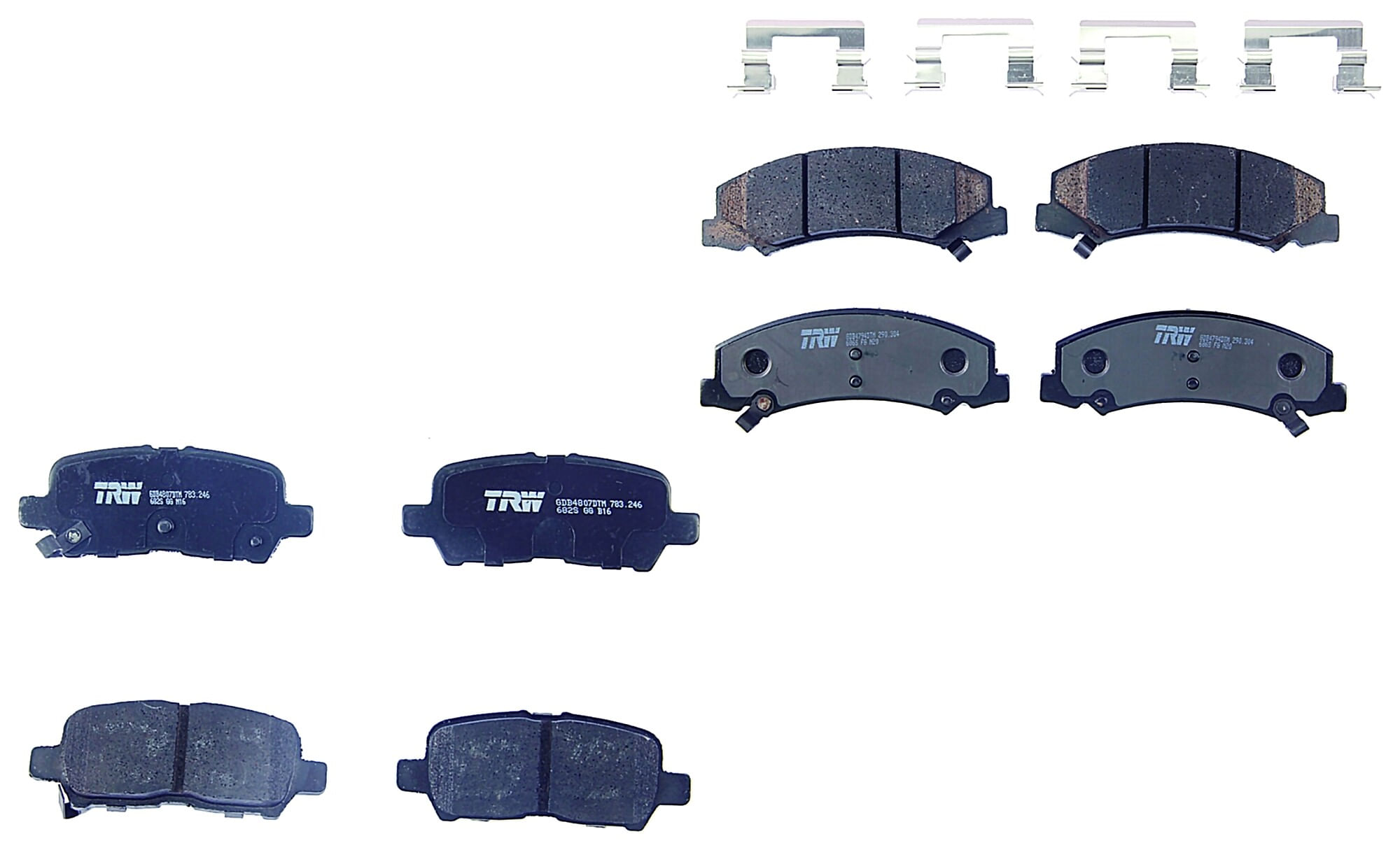 Kit De Balatas Ceramicas Delanteras Y Traseras