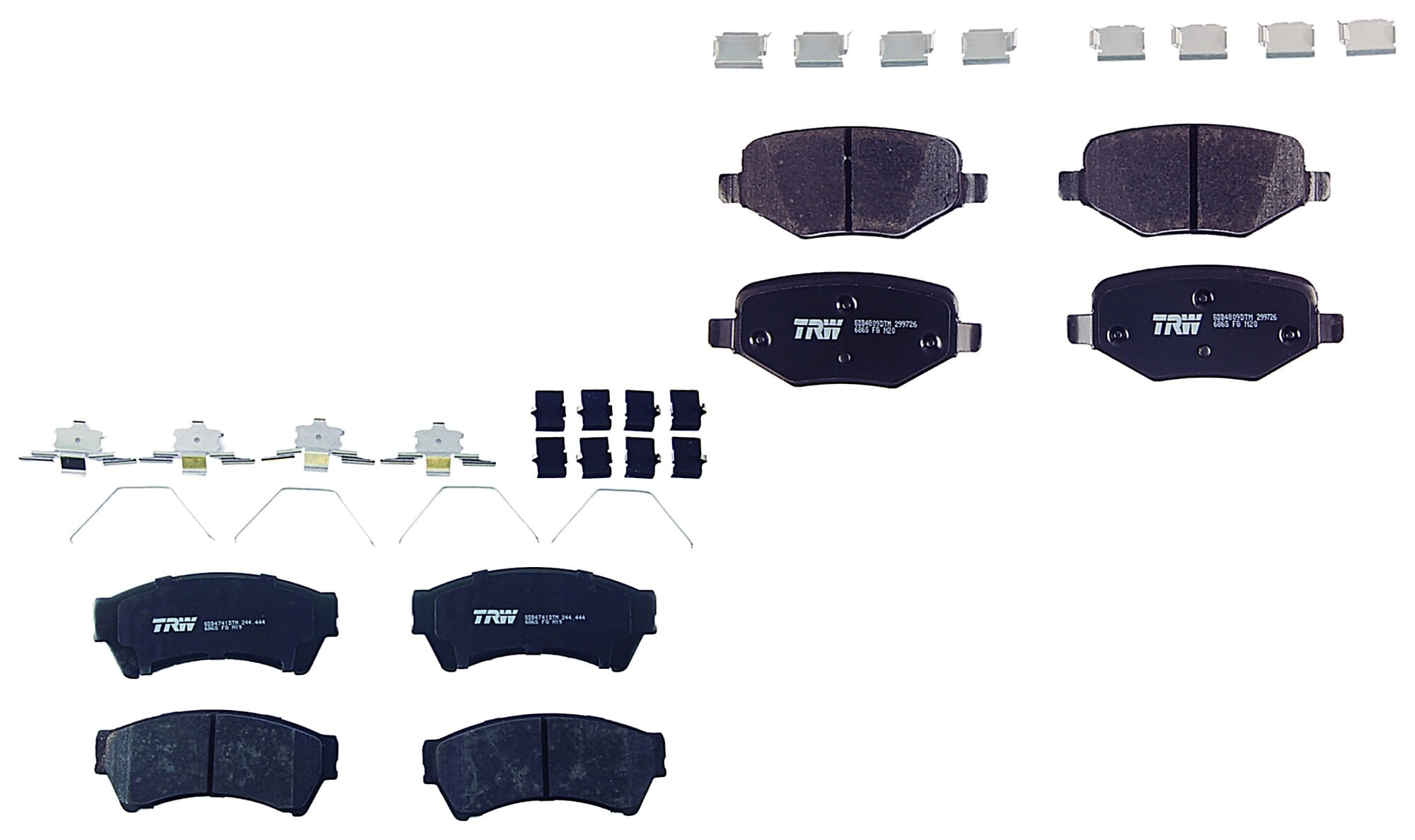 Kit De Balatas Ceramicas Delanteras Y Traseras