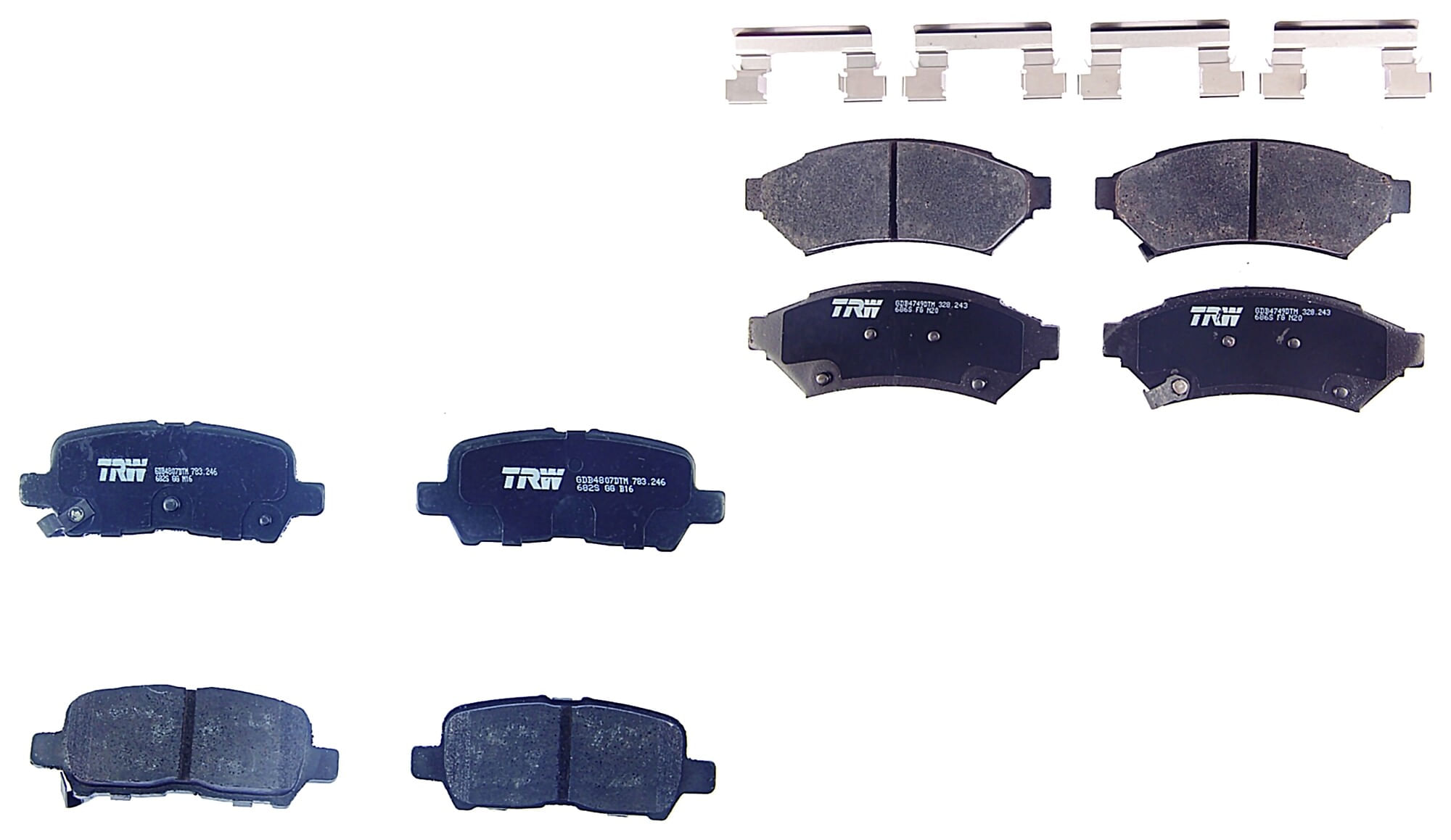 Kit De Balatas Ceramicas Delanteras Y Traseras