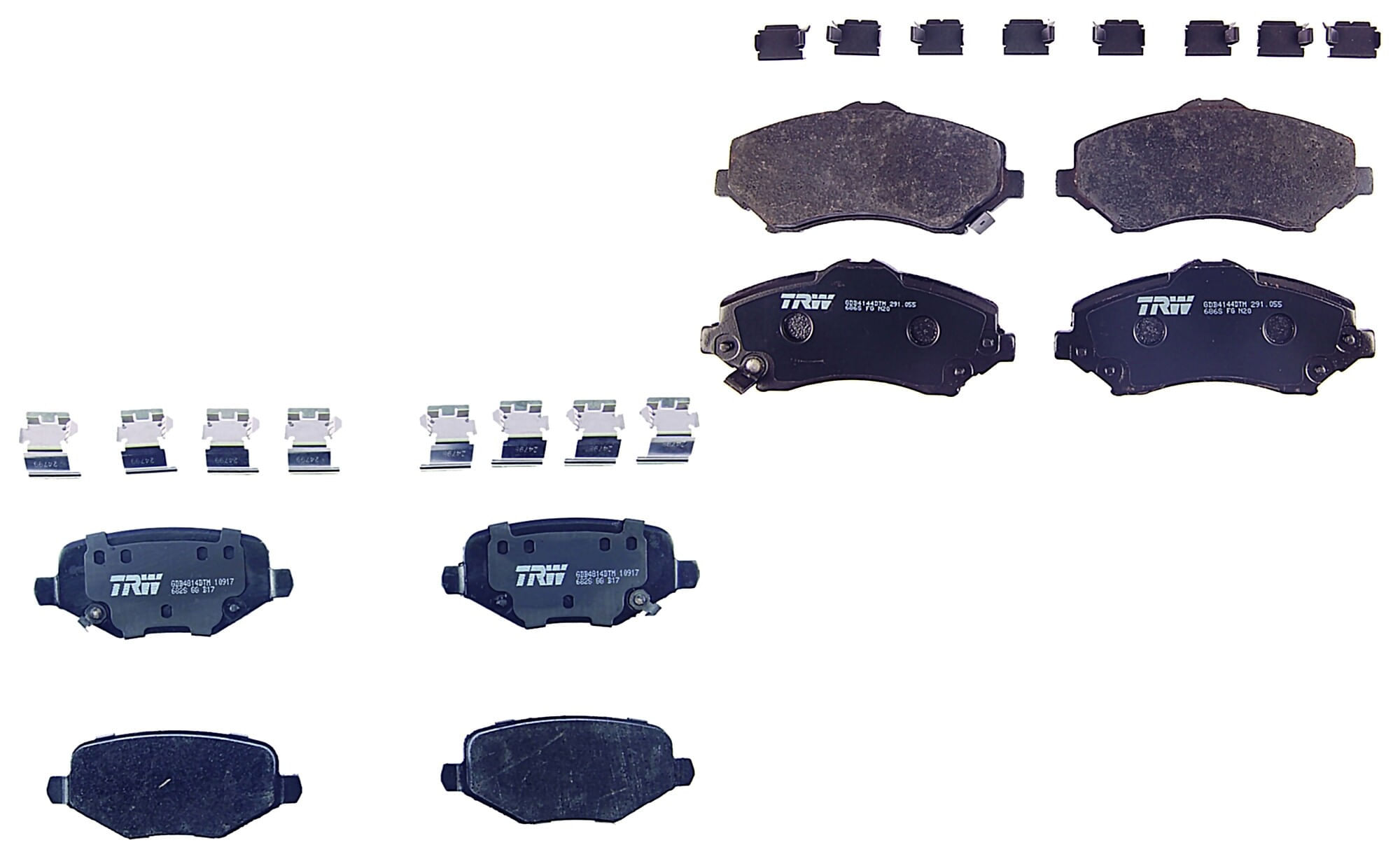 Kit De Balatas Ceramicas Delanteras Y Traseras