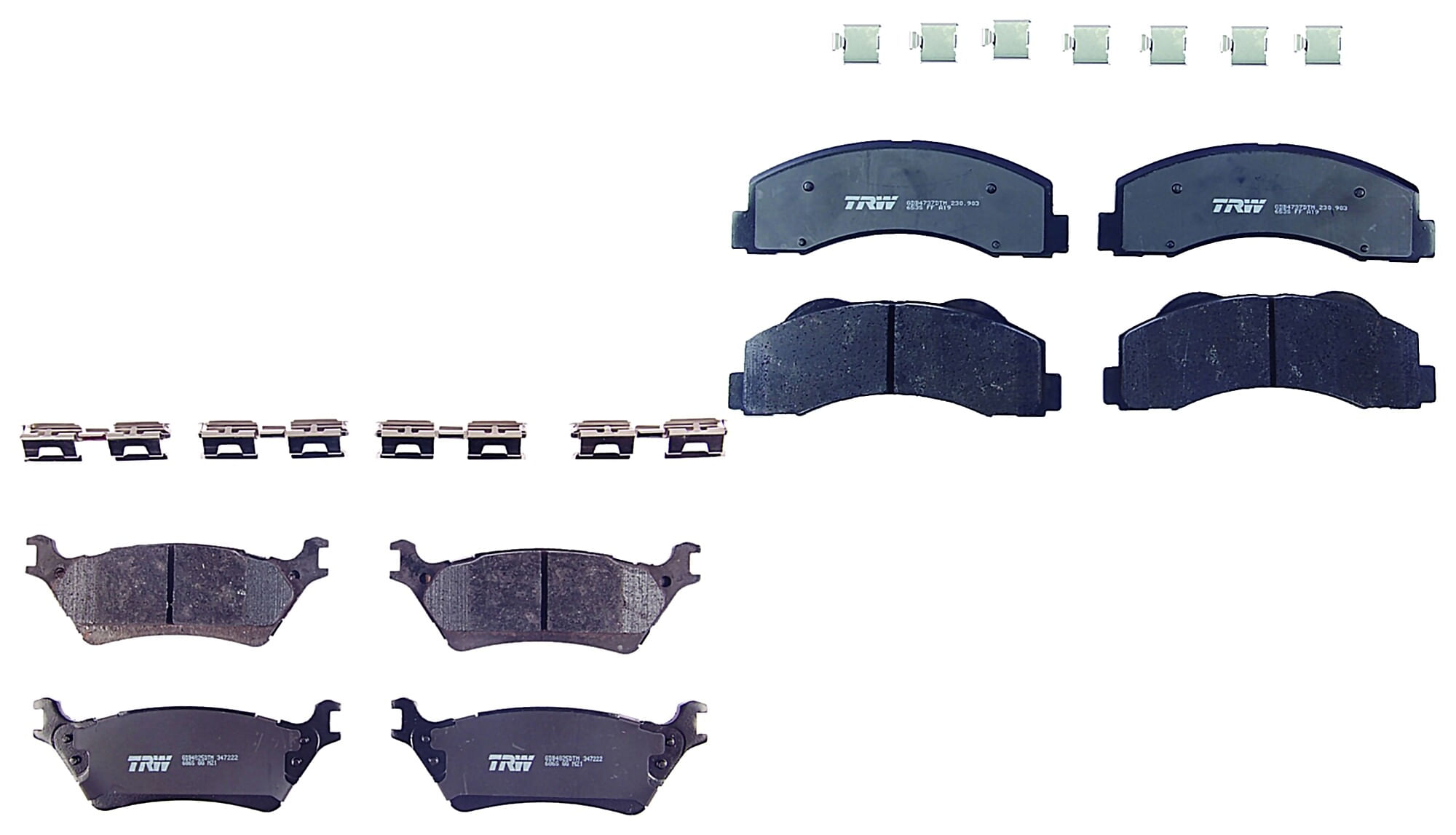 Kit De Balatas Ceramicas Delanteras Y Traseras