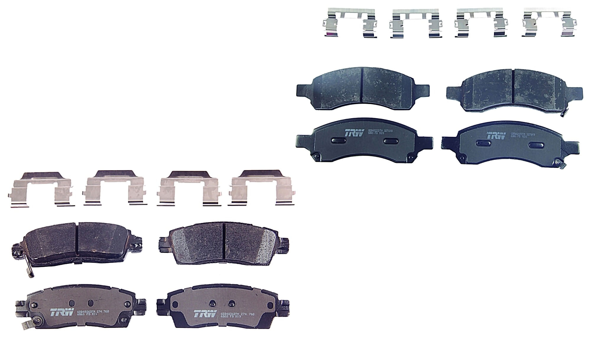 Kit De Balatas Ceramicas Delanteras Y Traseras