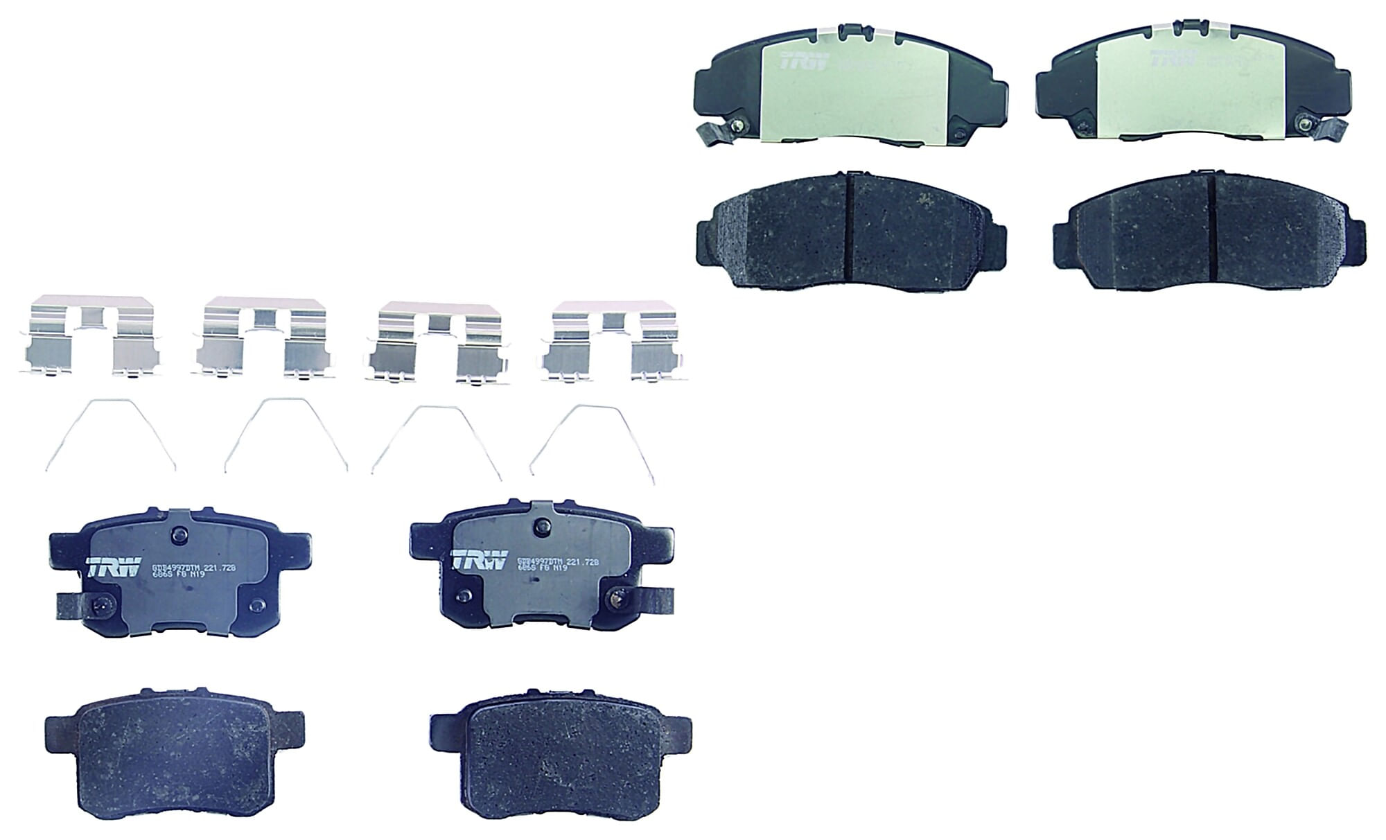 Kit De Balatas Ceramicas Delanteras Y Traseras