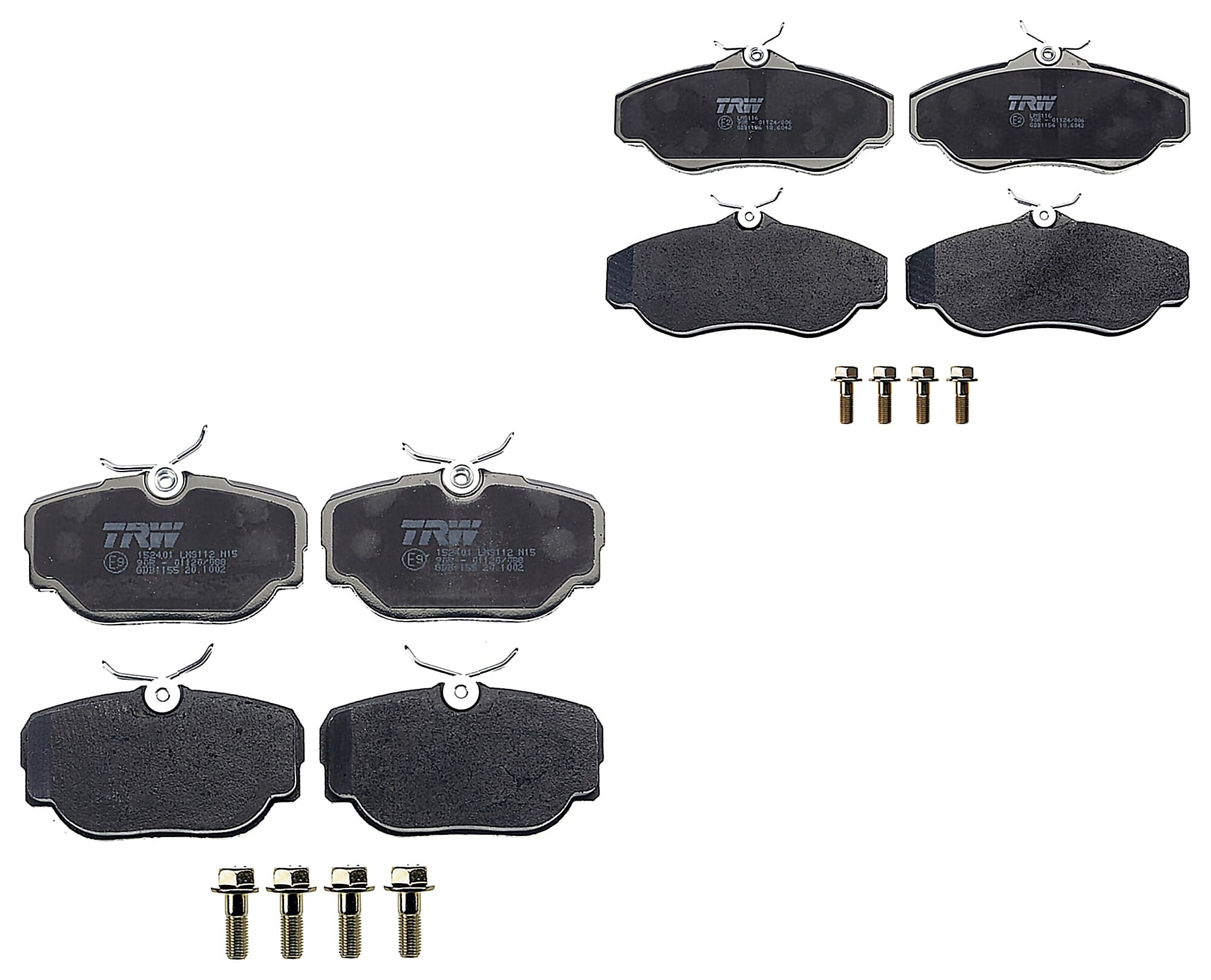 Kit De Balatas Bajos Metales Delanteras Y Traseras