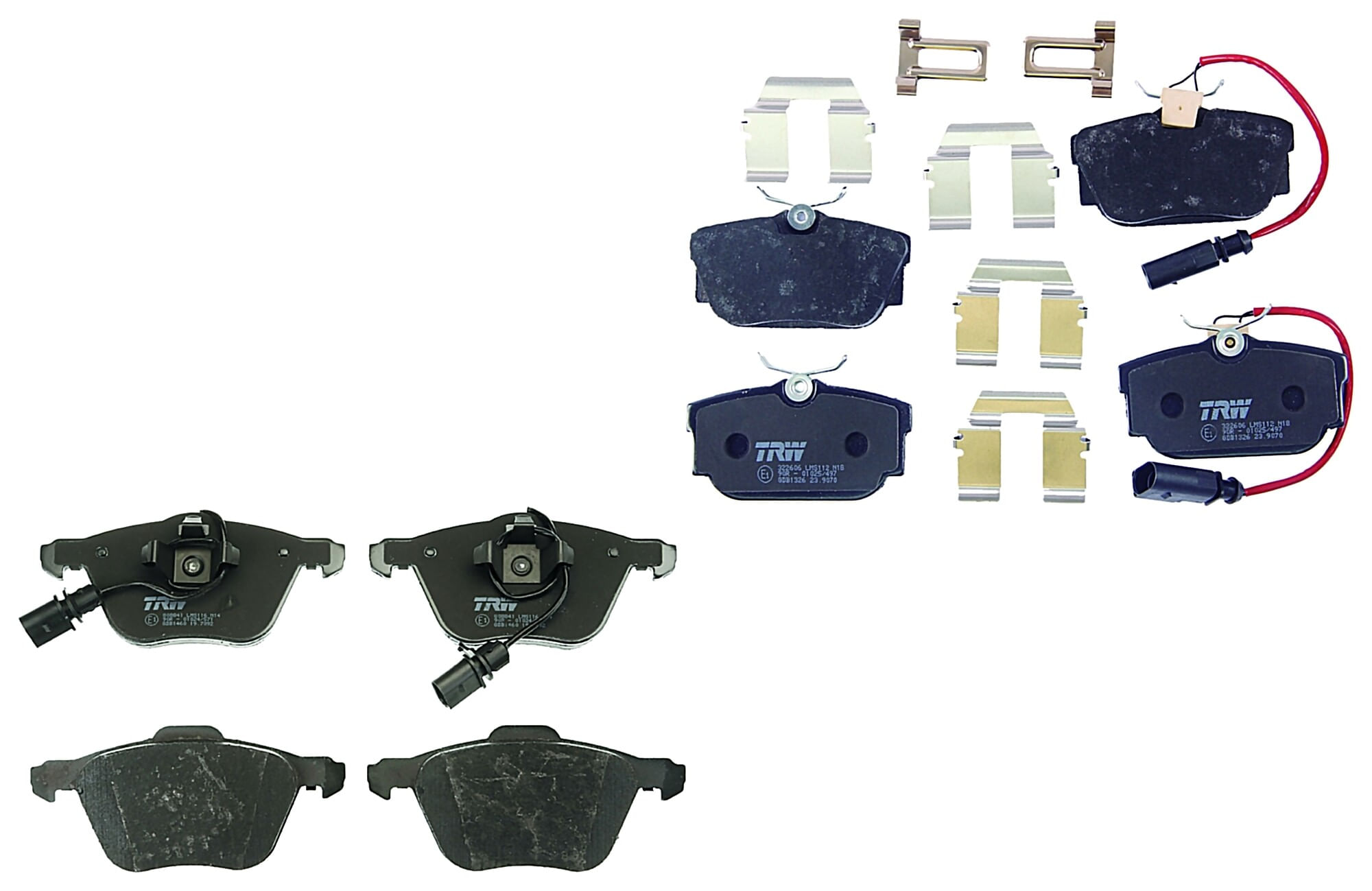 Kit De Balatas Bajos Metales Delanteras Y Traseras