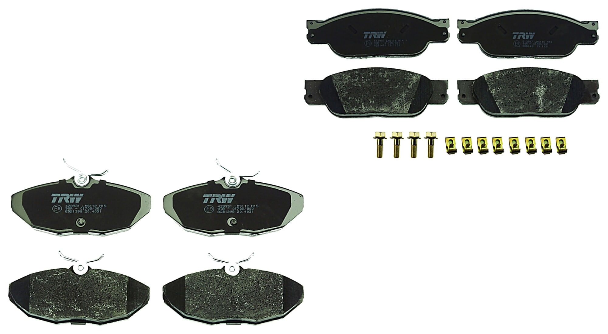 Kit De Balatas Bajos Metales Delanteras Y Traseras