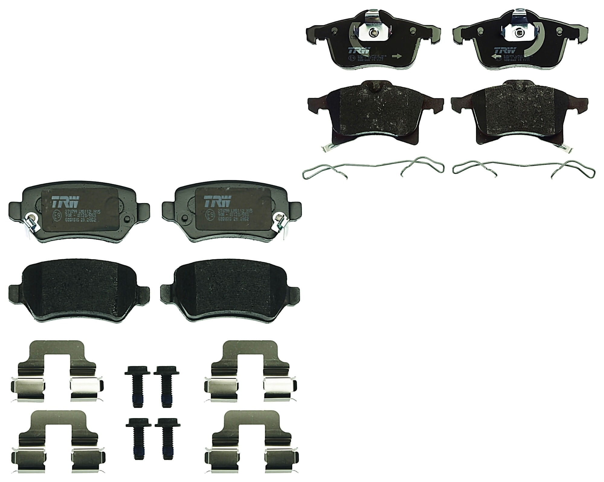 Kit De Balatas Bajos Metales Delanteras Y Traseras