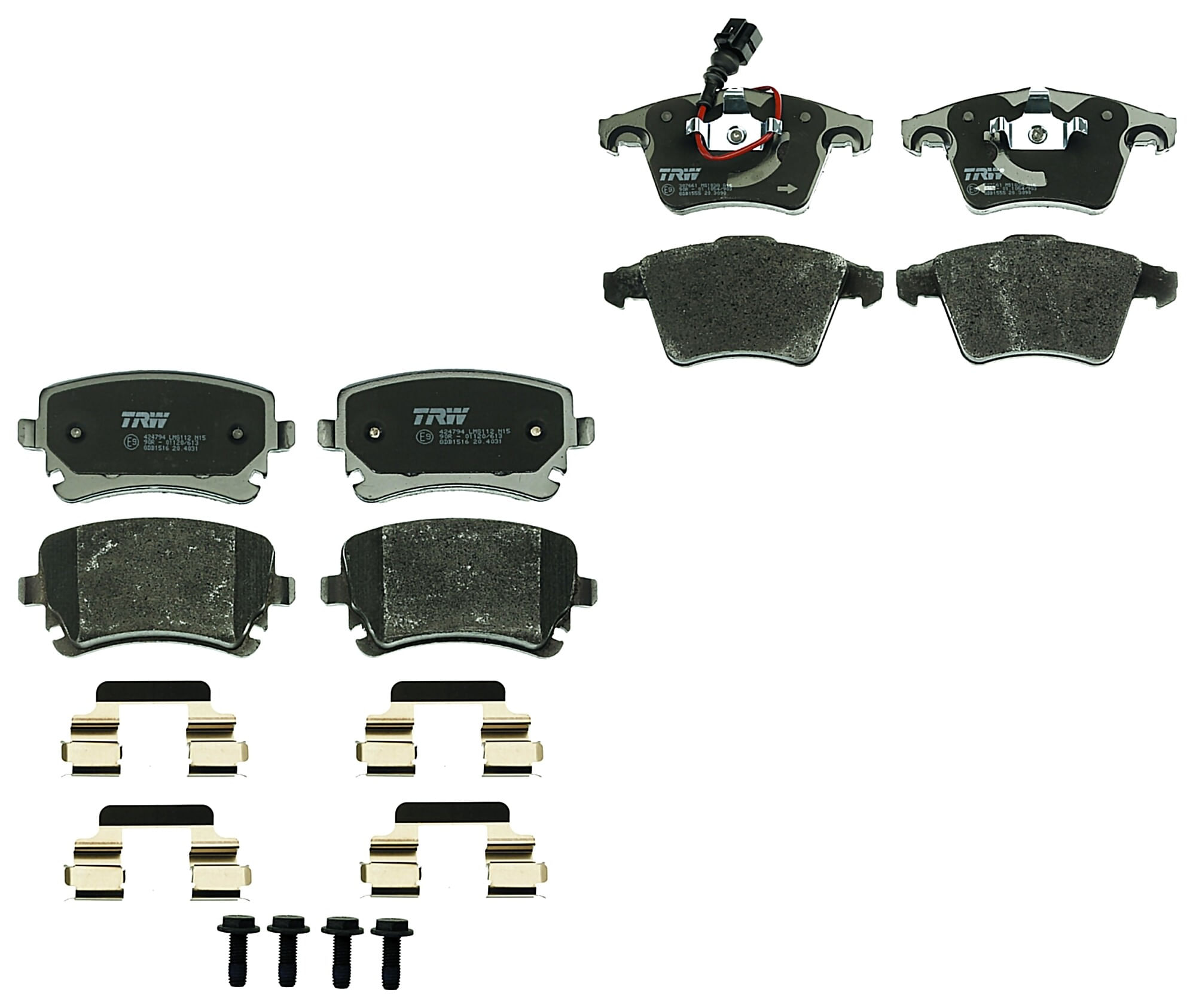 Kit De Balatas Bajos Metales Delanteras Y Traseras