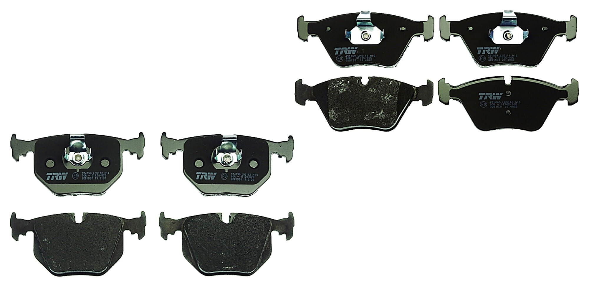 Kit De Balatas Bajos Metales Delanteras Y Traseras