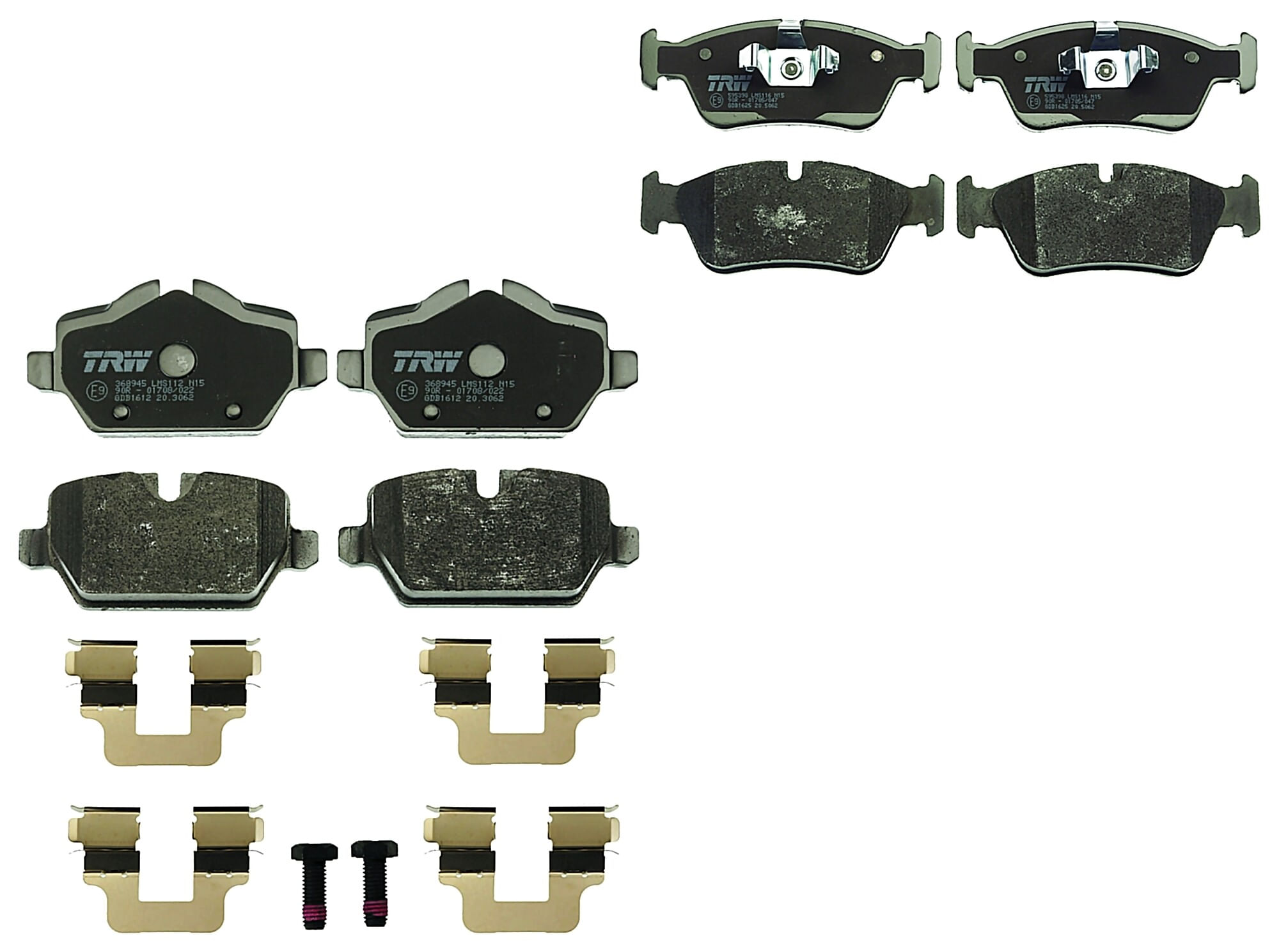 Kit De Balatas Bajos Metales Delanteras Y Traseras