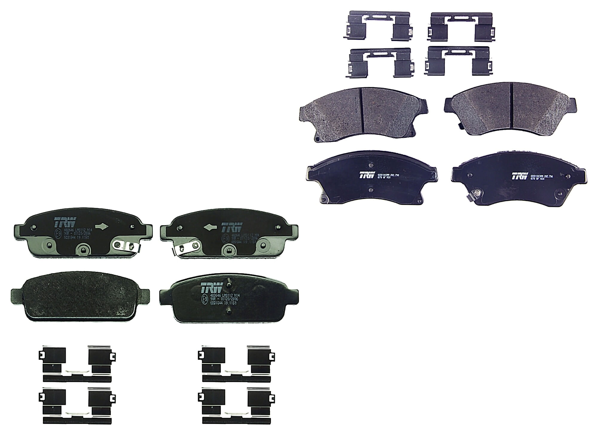 Kit De Balatas Bajos Metales Delanteras Y Traseras