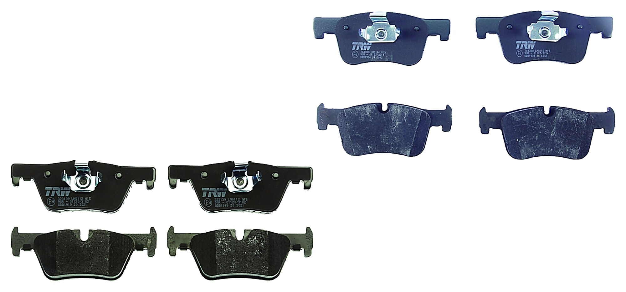 Kit De Balatas Bajos Metales Delanteras Y Traseras