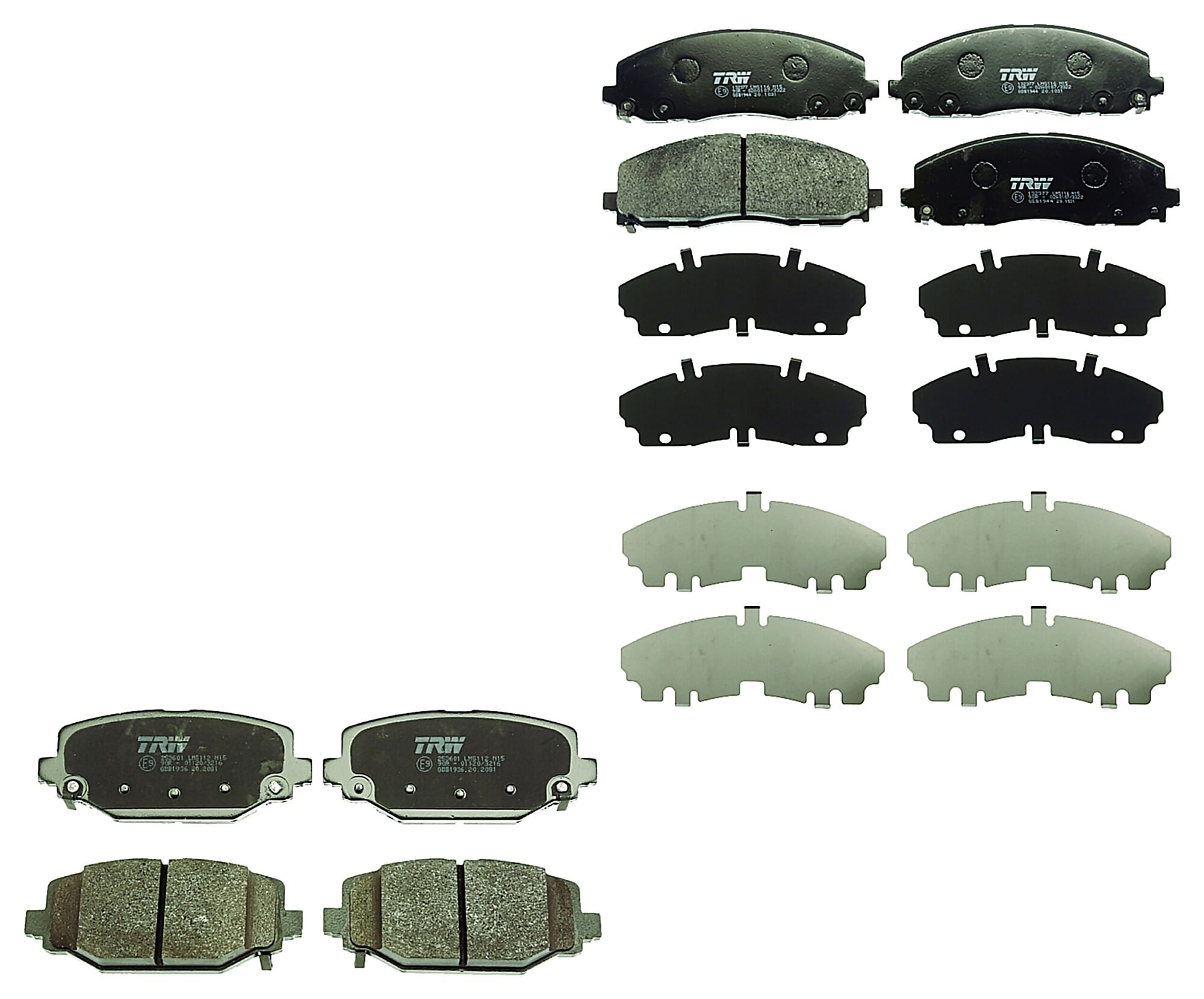 Kit De Balatas Bajos Metales Delanteras Y Traseras
