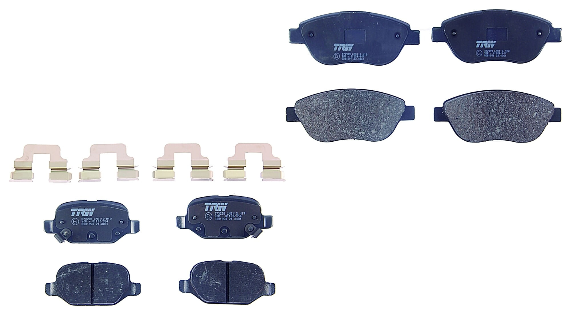 Kit De Balatas Bajos Metales Delanteras Y Traseras