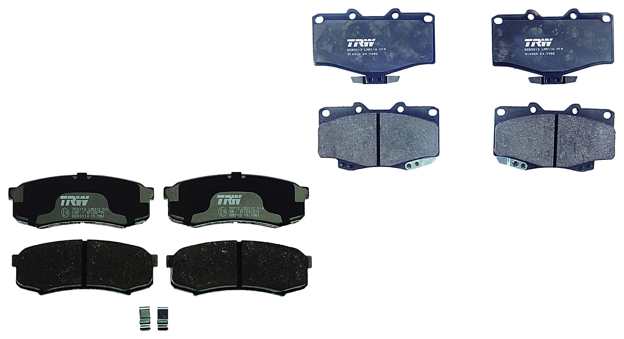 Kit De Balatas Bajos Metales Delanteras Y Traseras