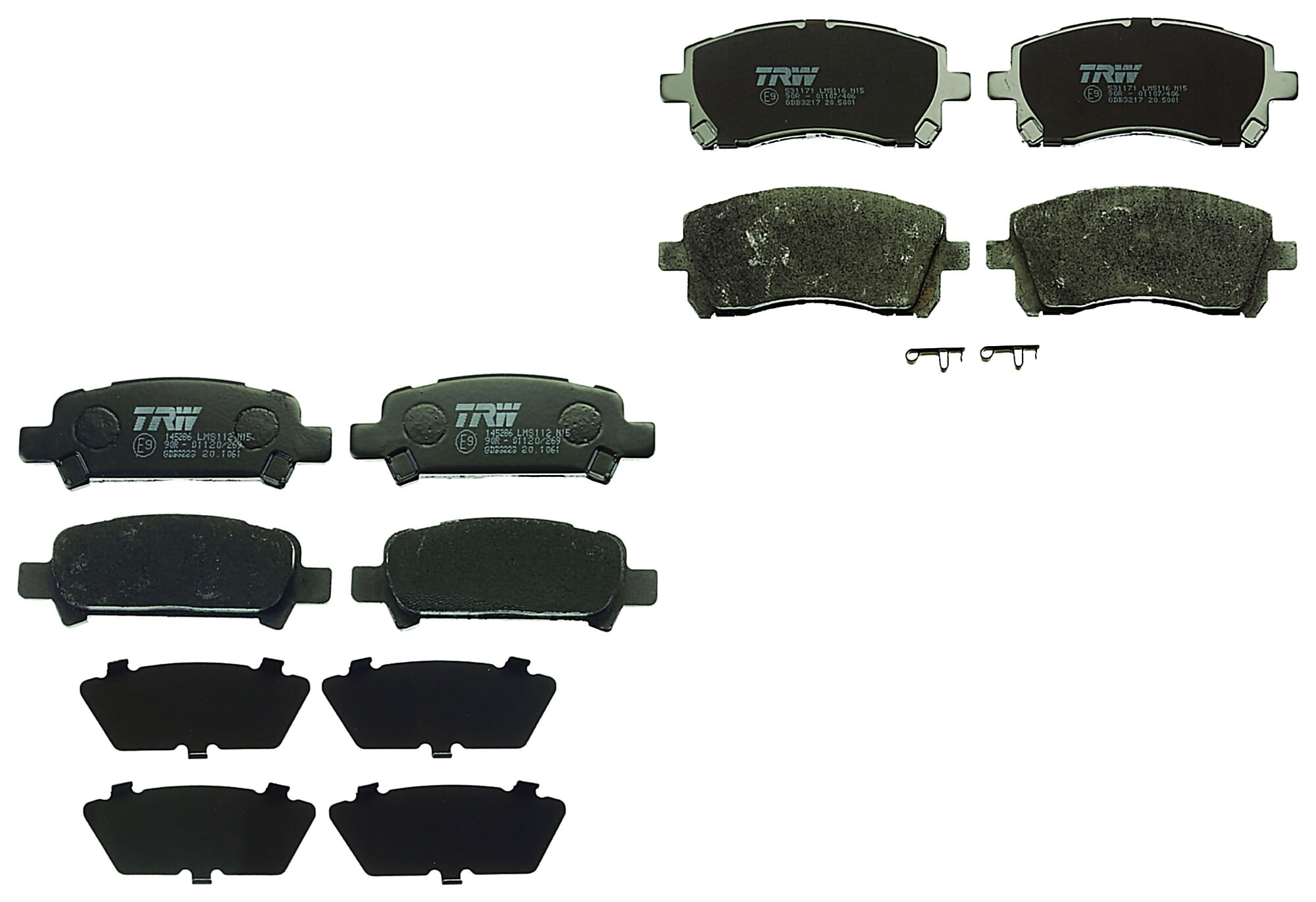 Kit De Balatas Bajos Metales Delanteras Y Traseras