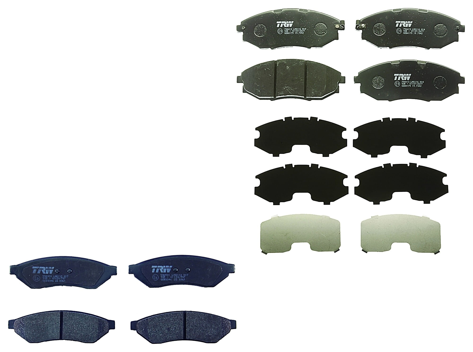 Kit De Balatas Bajos Metales Delanteras Y Traseras