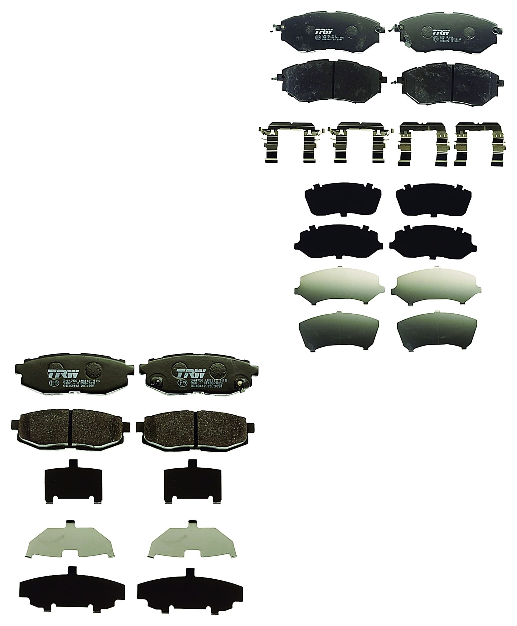 Kit De Balatas Bajos Metales Delanteras Y Traseras