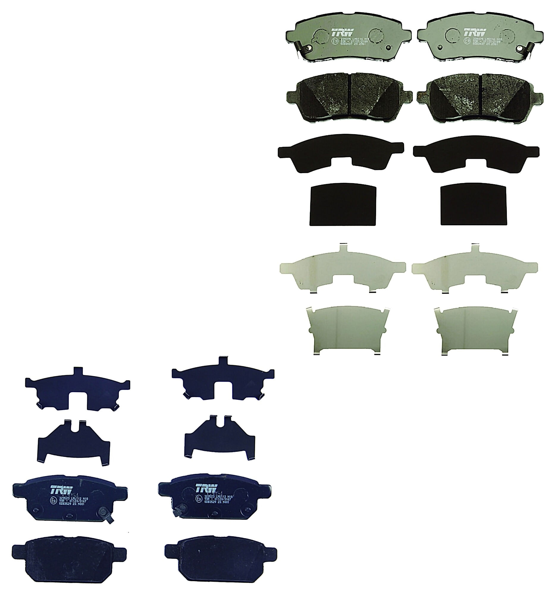 Kit De Balatas Bajos Metales Delanteras Y Traseras