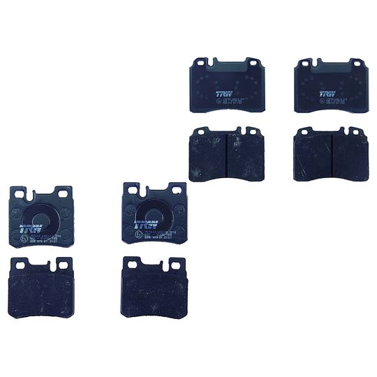 trw-kit-de-balatas-bajos-metales-delanteras-y-traseras-mercedes-benz-serie-e-1994-e500-0