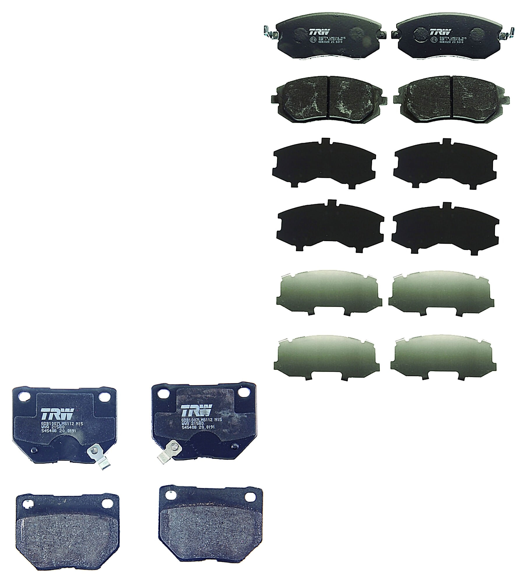 Kit De Balatas Bajos Metales Delanteras Y Traseras