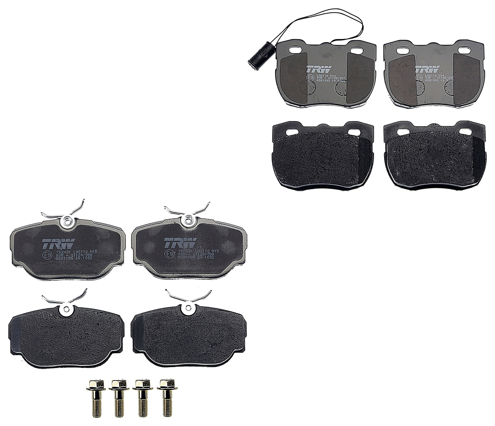 Kit De Balatas Bajos Metales Delanteras Y Traseras