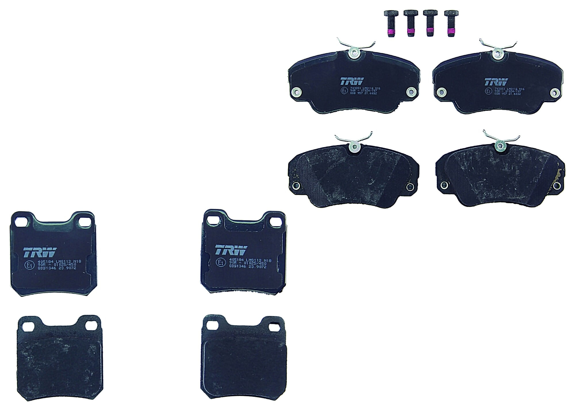 Kit De Balatas Bajos Metales Delanteras Y Traseras