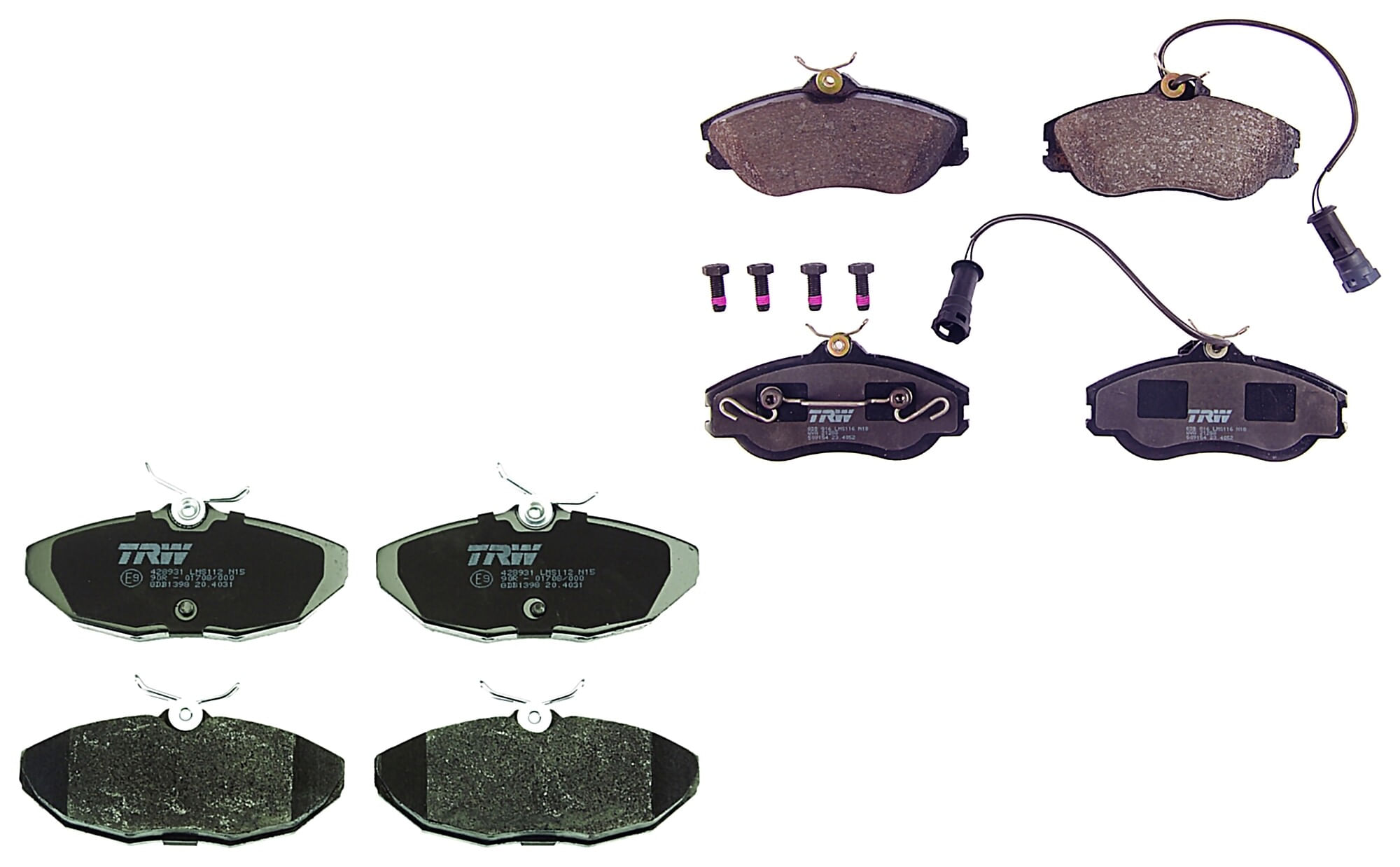 Kit De Balatas Bajos Metales Delanteras Y Traseras
