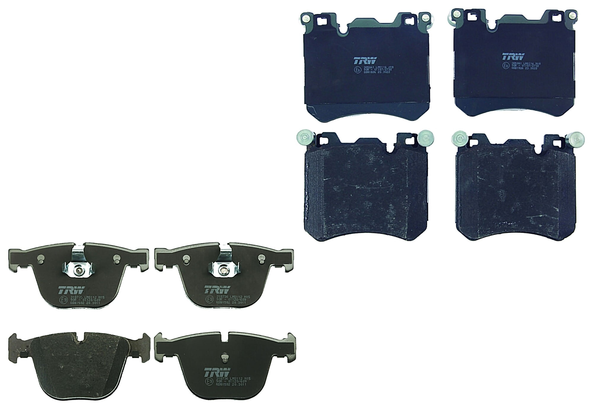 Kit De Balatas Bajos Metales Delanteras Y Traseras