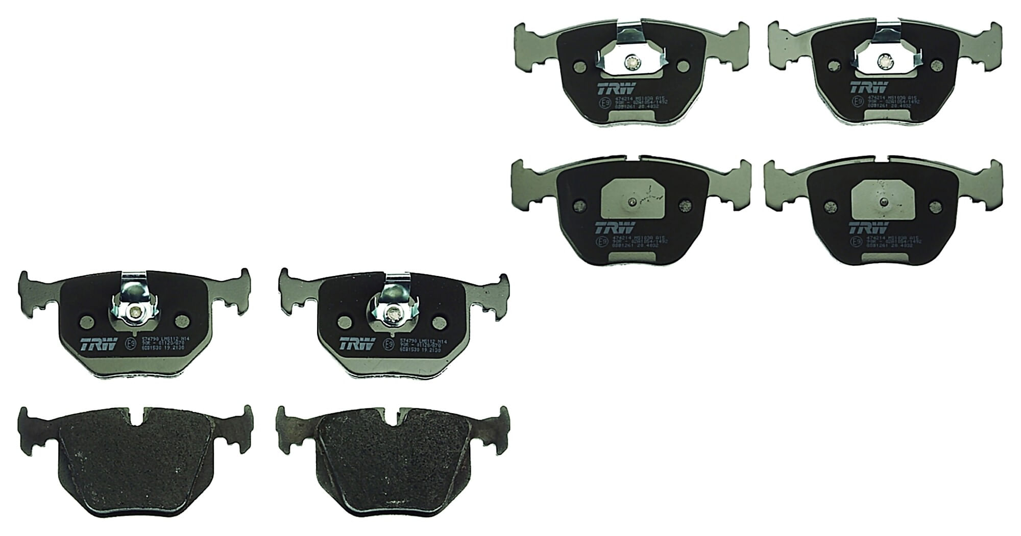 Kit De Balatas Bajos Metales Delanteras Y Traseras