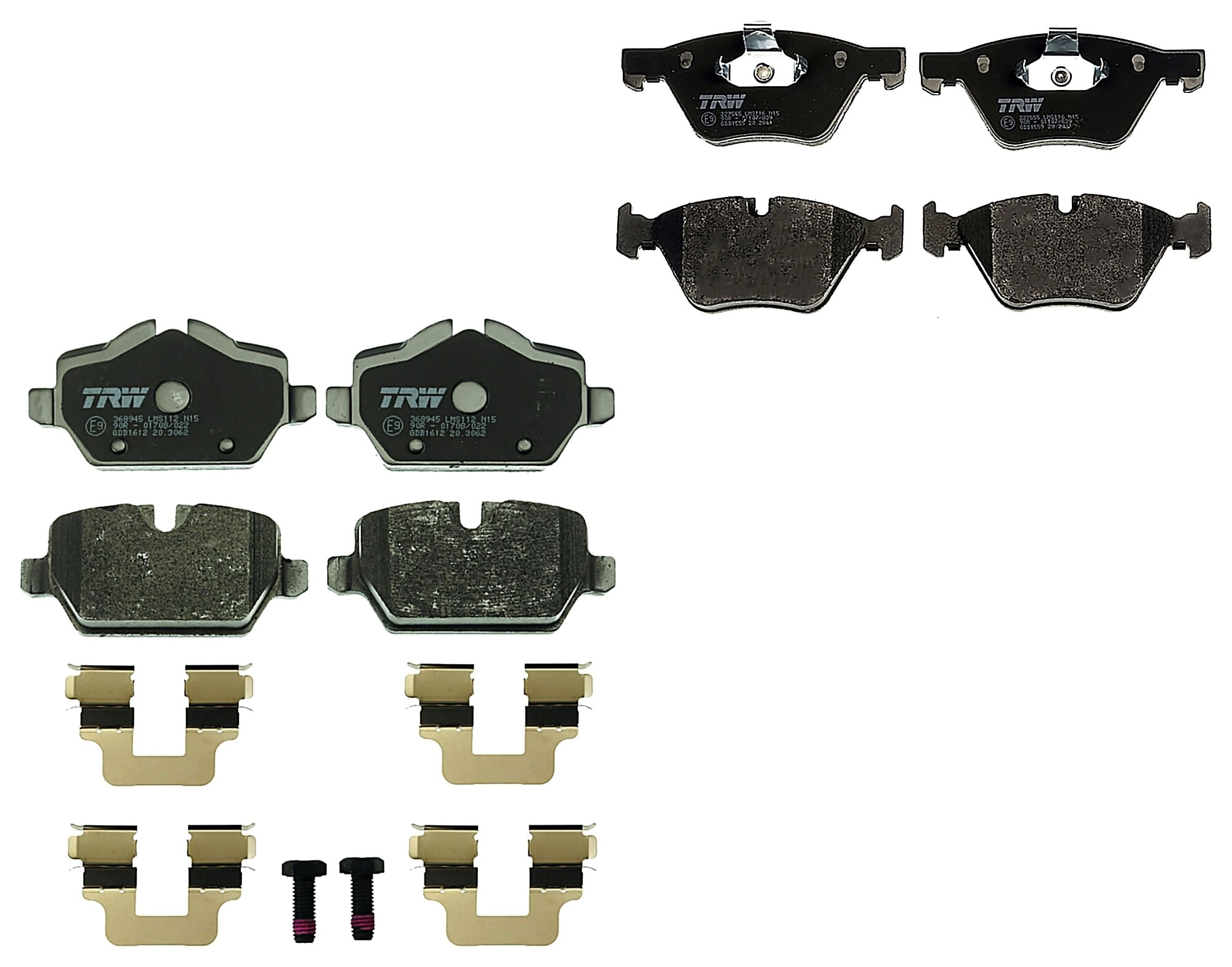 Kit De Balatas Bajos Metales Delanteras Y Traseras