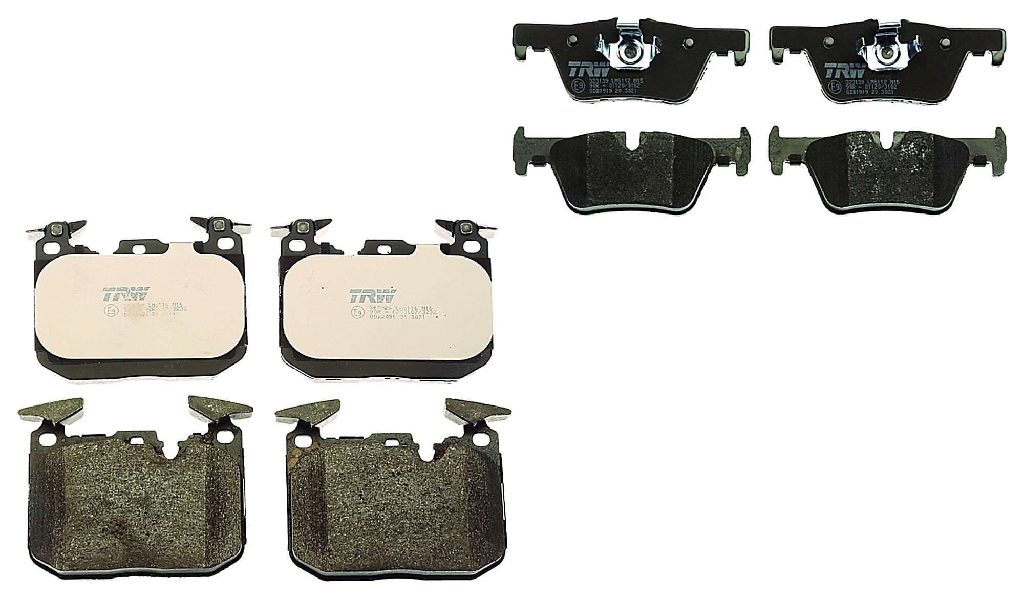 Kit De Balatas Bajos Metales Delanteras Y Traseras