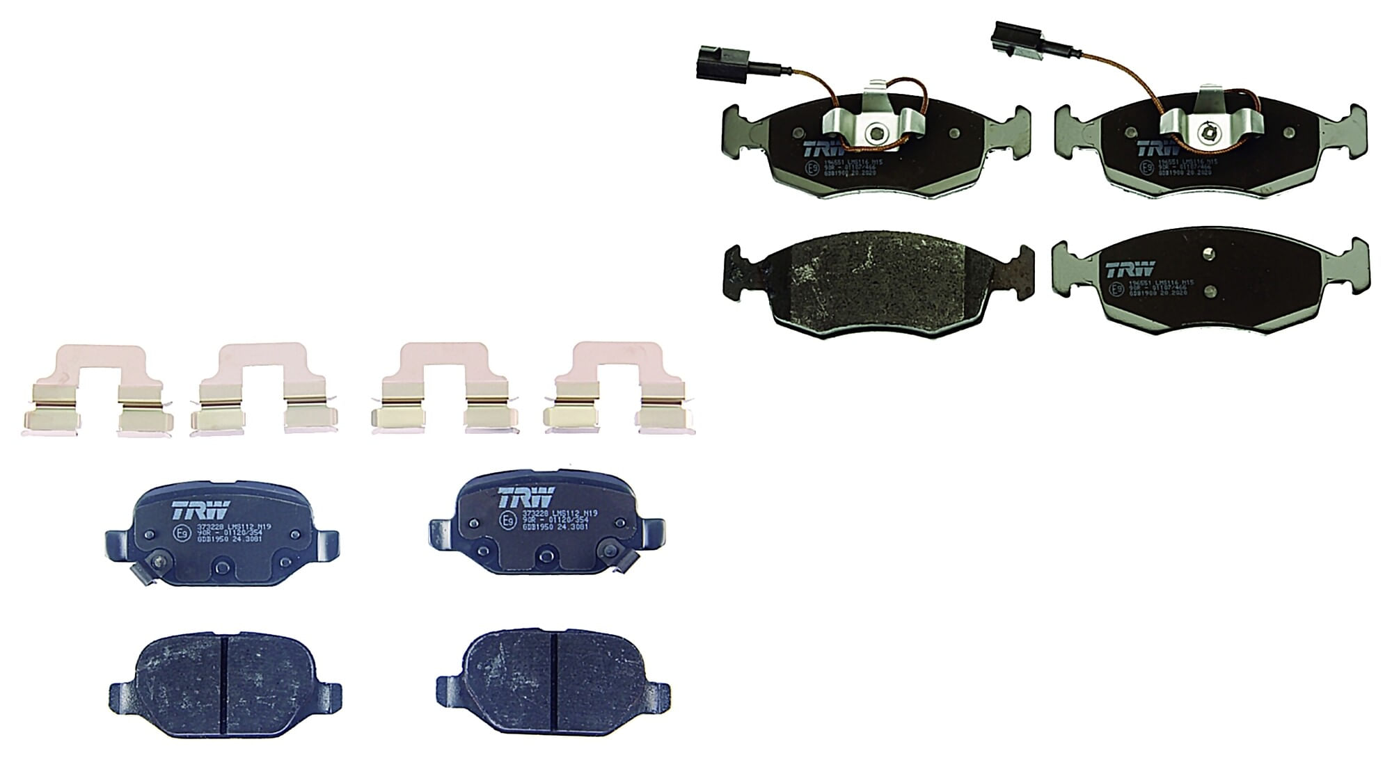 Kit De Balatas Bajos Metales Delanteras Y Traseras
