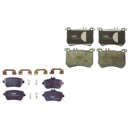 trw-kit-de-balatas-bajos-metales-delanteras-y-traseras-mercedes-benz-serie-sl-2017-sl450-0