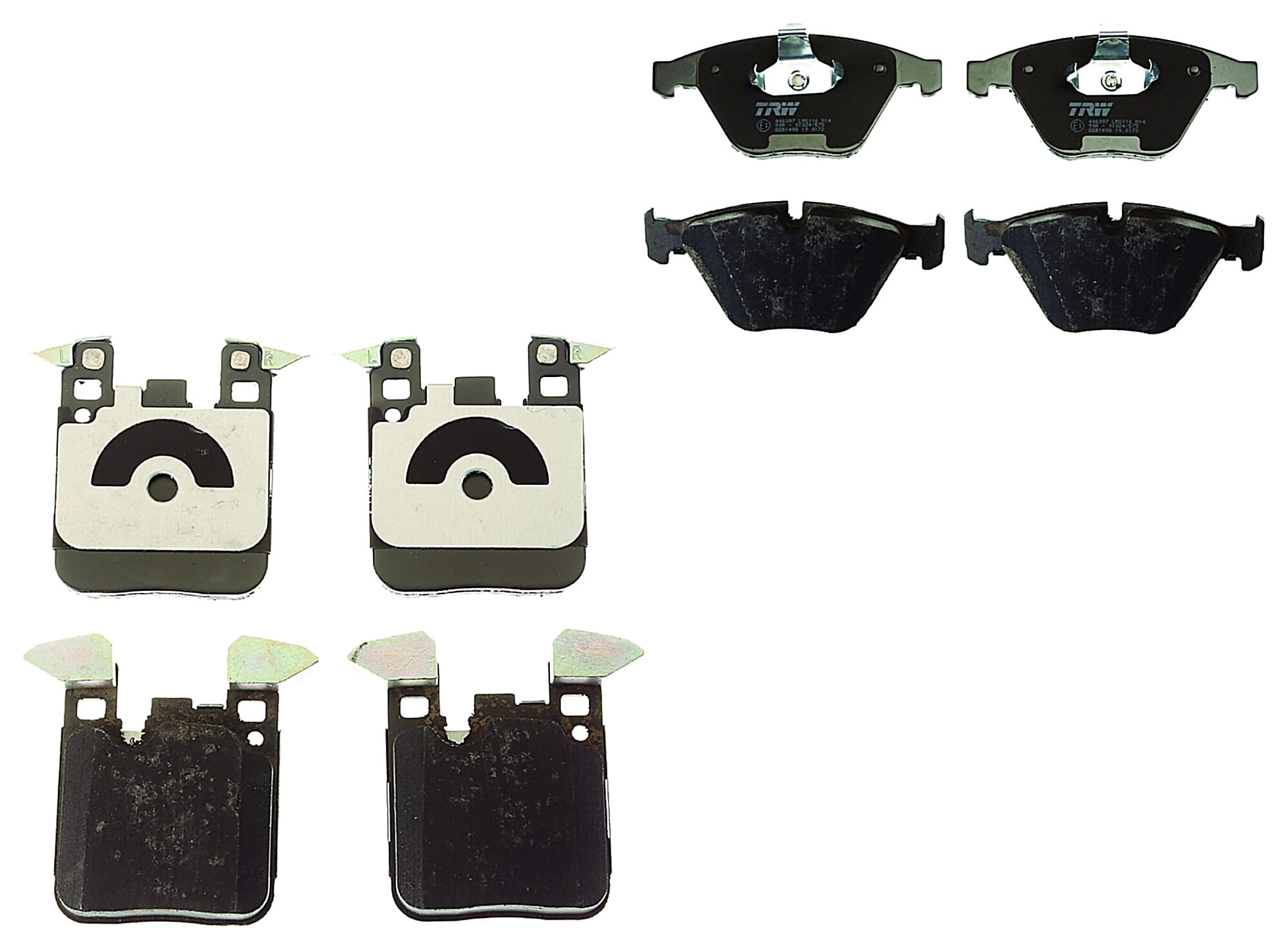 Kit De Balatas Bajos Metales Delanteras Y Traseras