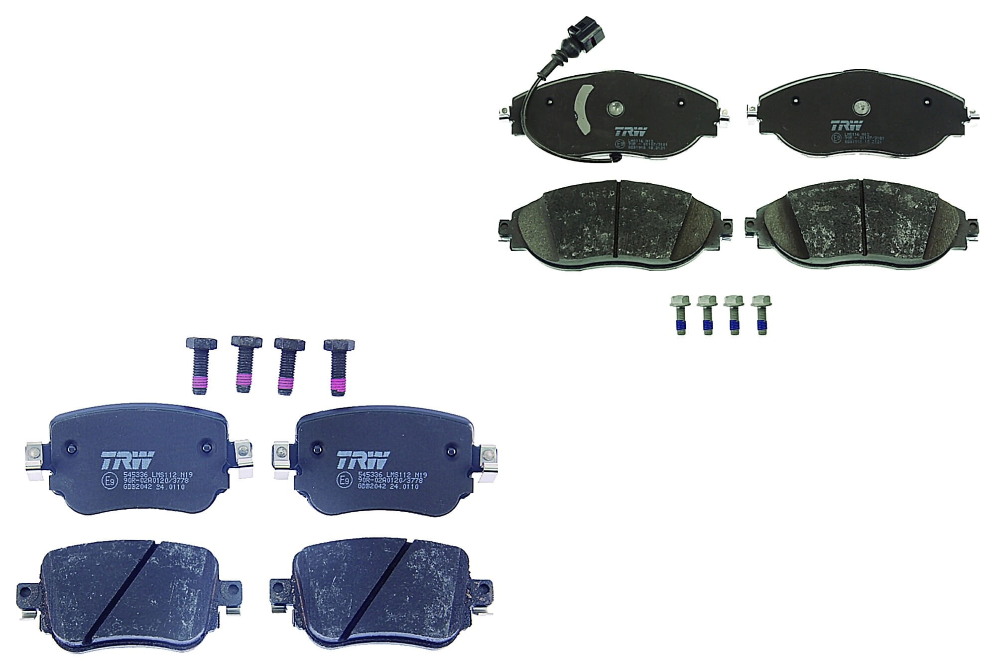 Kit De Balatas Bajos Metales Delanteras Y Traseras