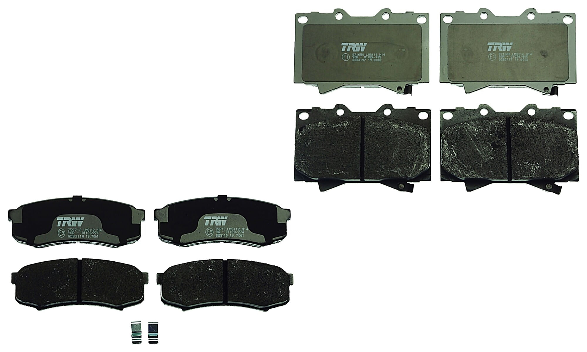Kit De Balatas Bajos Metales Delanteras Y Traseras