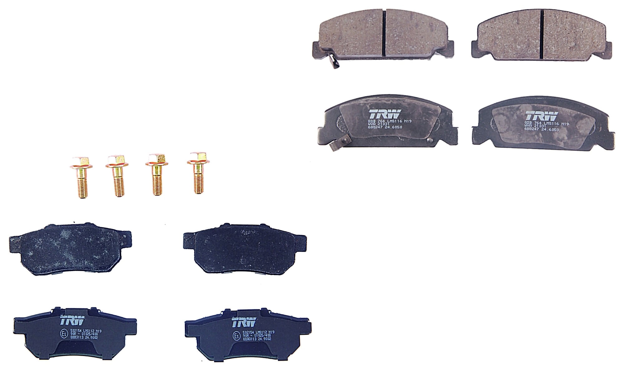 Kit De Balatas Bajos Metales Delanteras Y Traseras