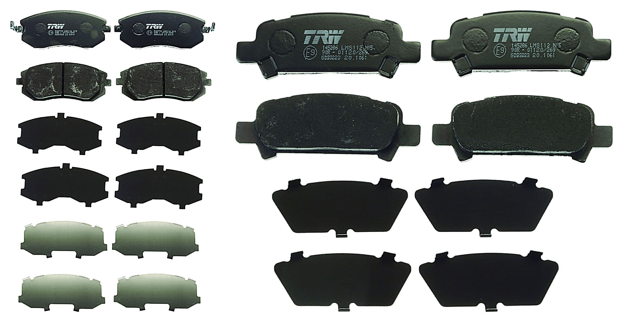 Kit De Balatas Bajos Metales Delanteras Y Traseras