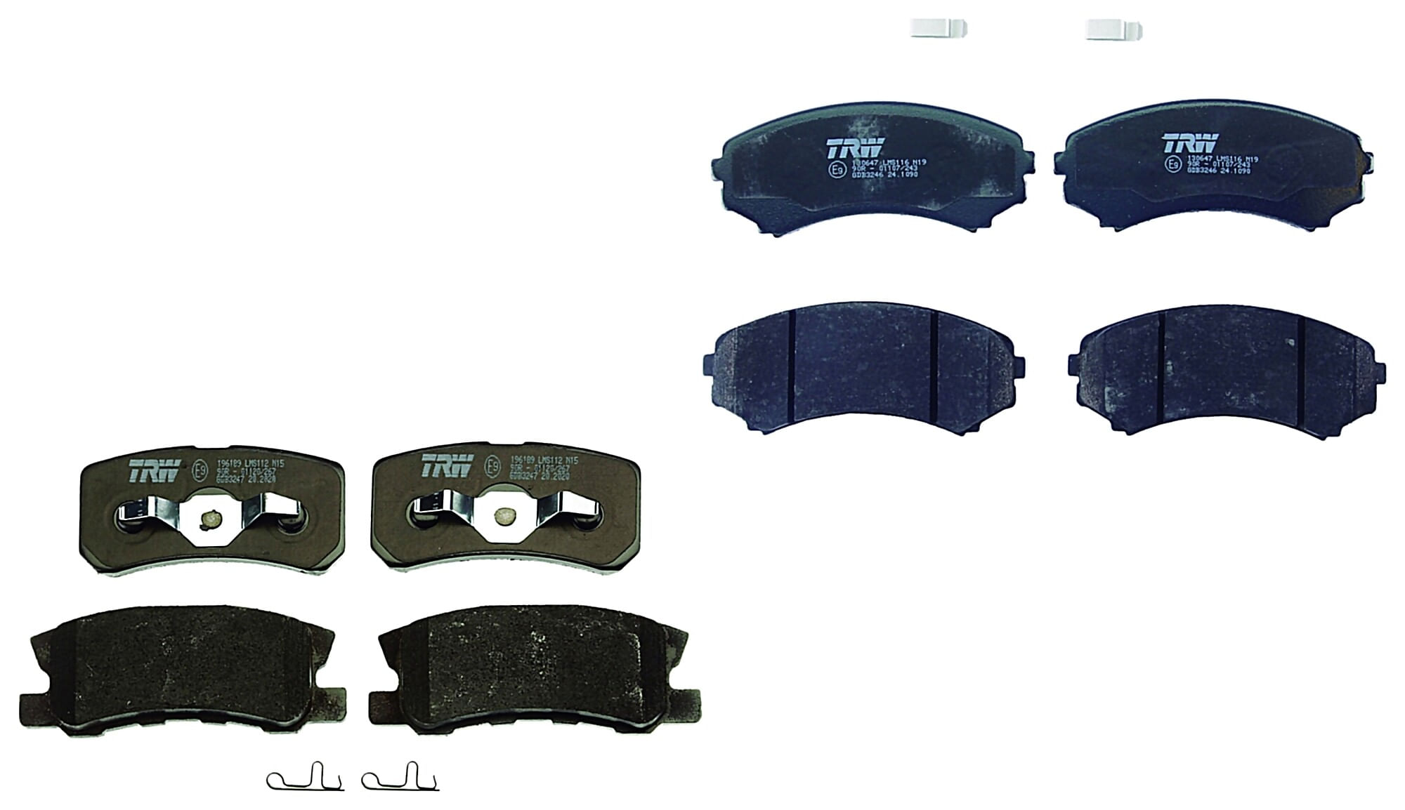 Kit De Balatas Bajos Metales Delanteras Y Traseras