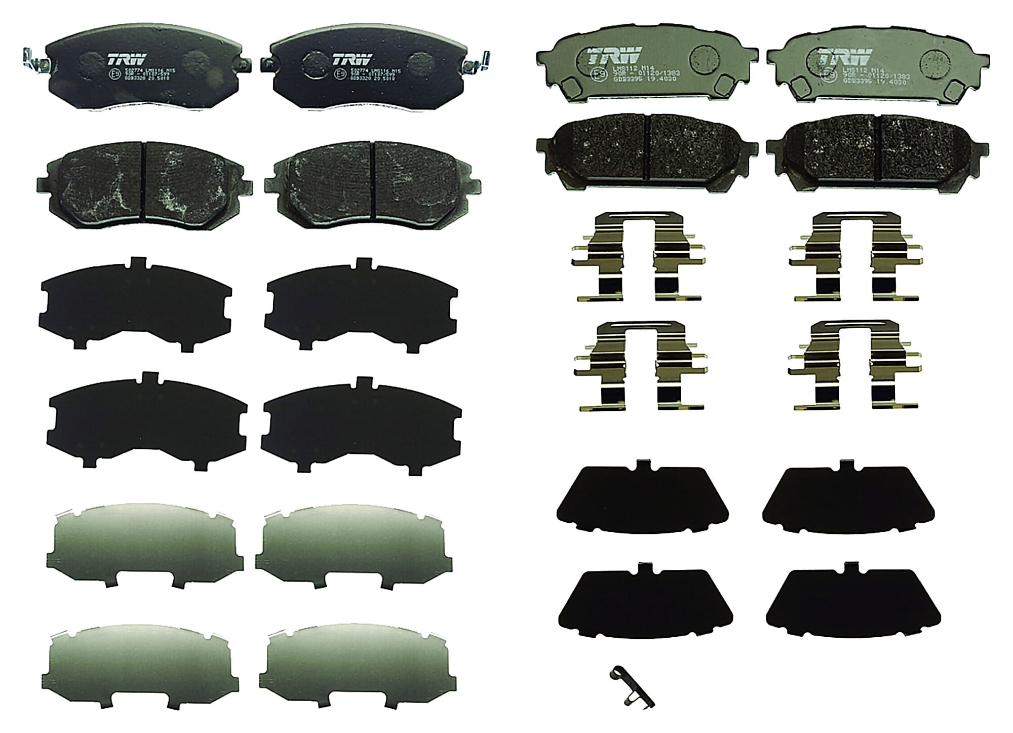 Kit De Balatas Bajos Metales Delanteras Y Traseras