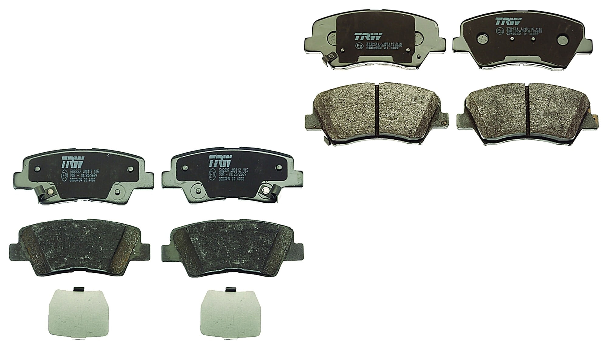 Kit De Balatas Bajos Metales Delanteras Y Traseras