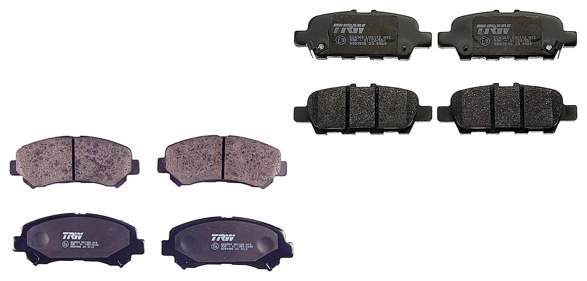 Kit De Balatas Bajos Metales Delanteras Y Traseras