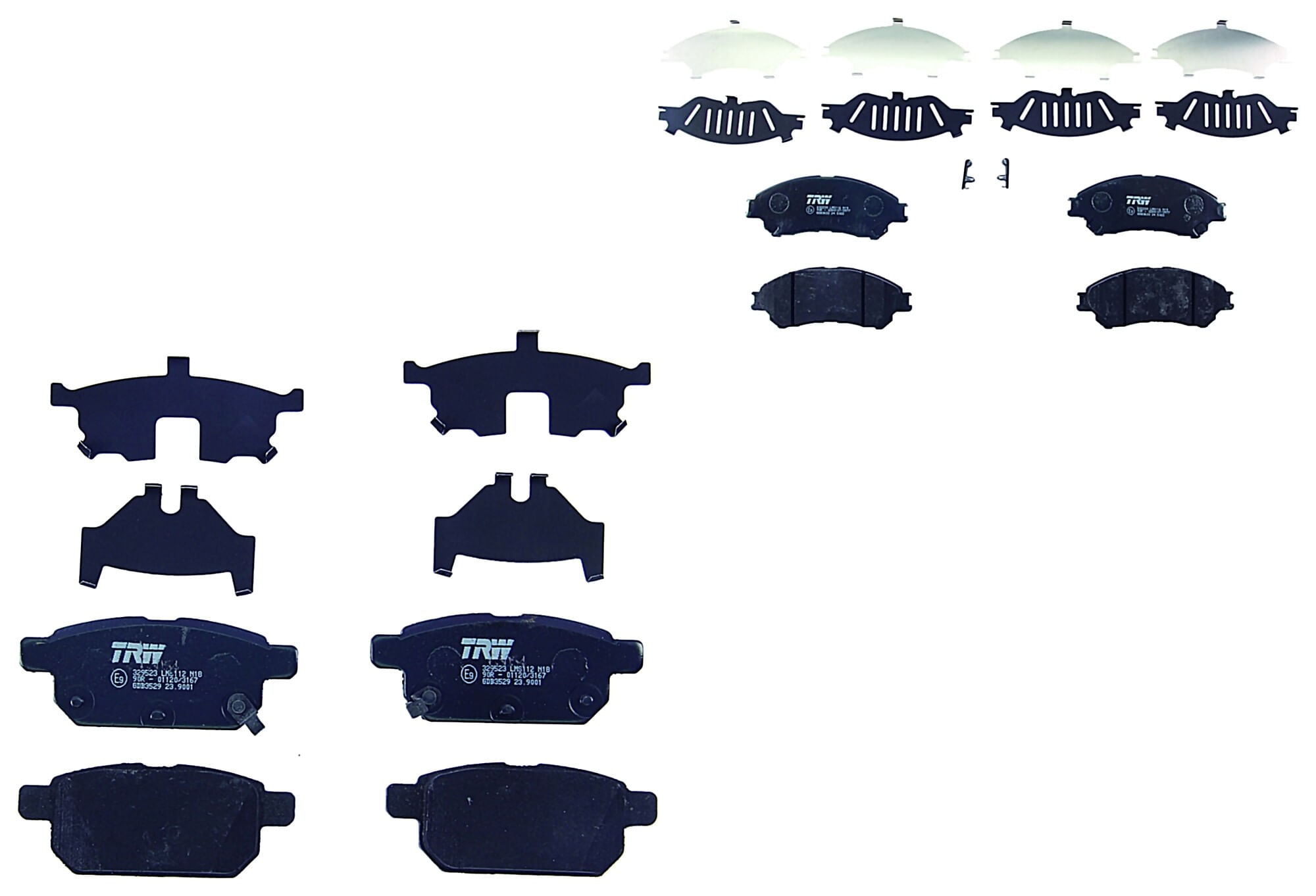 Kit De Balatas Bajos Metales Delanteras Y Traseras