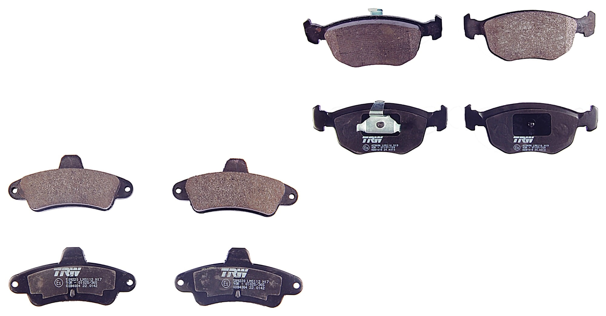 Kit De Balatas Bajos Metales Delanteras Y Traseras