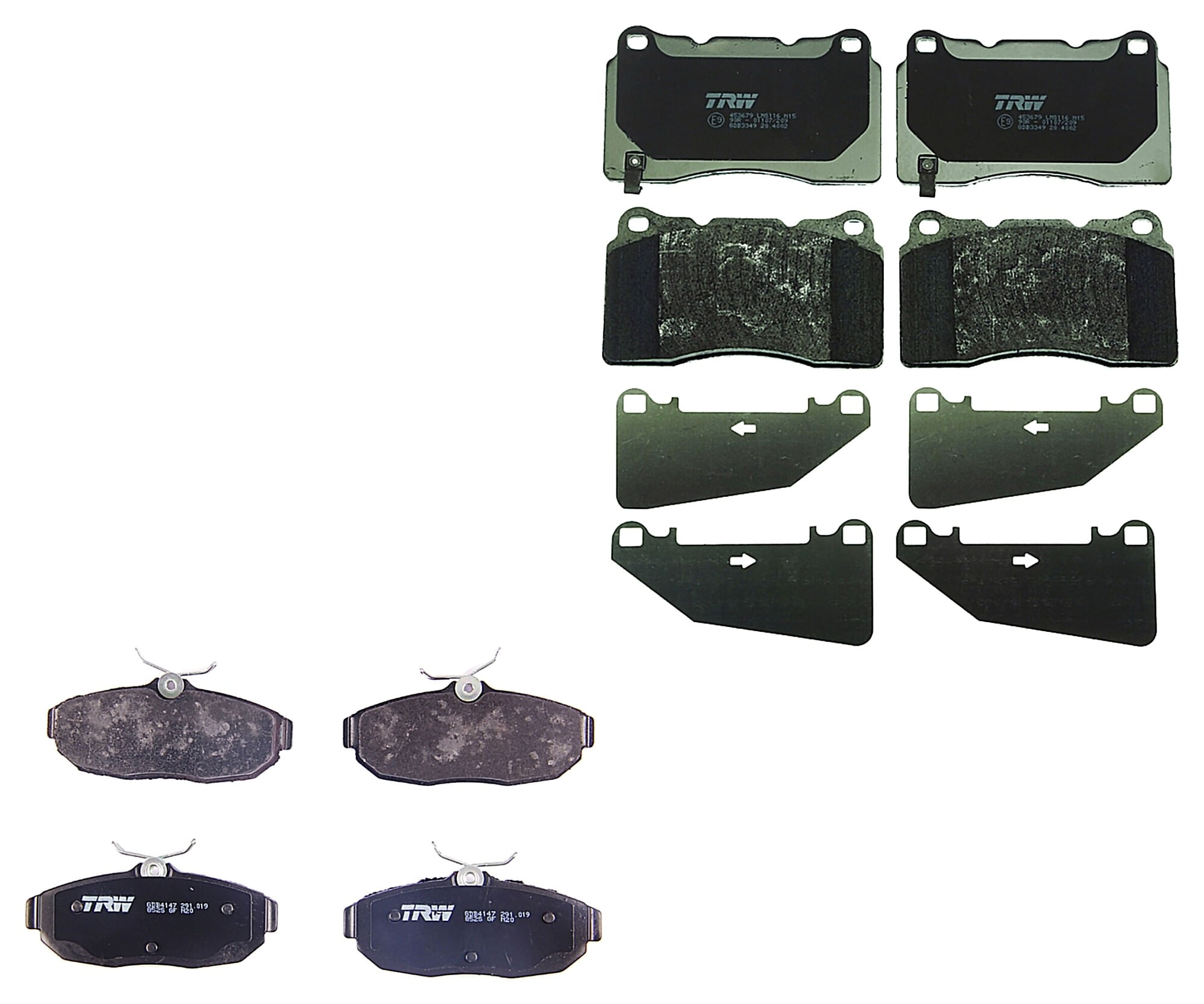 Kit De Balatas Bajos Metales Delanteras Y Traseras