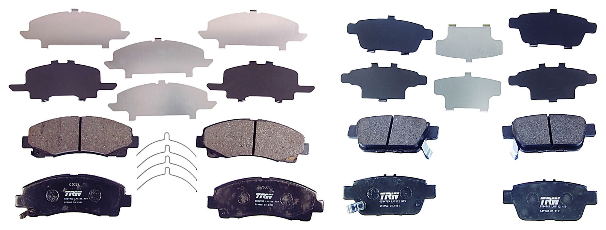 Kit De Balatas Bajos Metales Delanteras Y Traseras